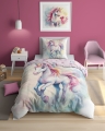 Pościel Świecąca w ciemności 140x200 Jednorożec Unicorn 