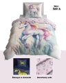 Pościel Świecąca w ciemności 140x200 Jednorożec Unicorn 