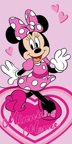 Ręcznik dziecięcy 70x140 Minnie Myszka 100% Bawełna  