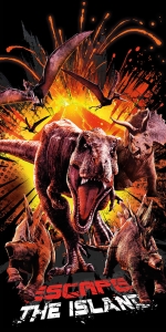 Ręcznik Plażowy Kąpielowy 70x140 Jurassic World Dinozaury T-Rex 
