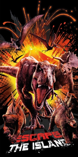 Ręcznik Plażowy Kąpielowy 70x140 Jurassic World Dinozaury T-Rex 