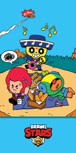 Ręcznik kąpielowy 70x140 BRAWL STARS BAWEŁNA      