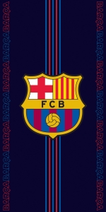 Ręcznik Plażowy Kąpielowy 70x140 FC Barcelona Klubowy Oryginalny bawełna  