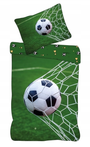 Pościel młodzieżowa 140x200 Boisko Piłka Nożna Futbol 