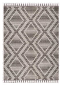 Dywan 80x200 Linea 4 Boho Brązowy, Jasnobeżowy   