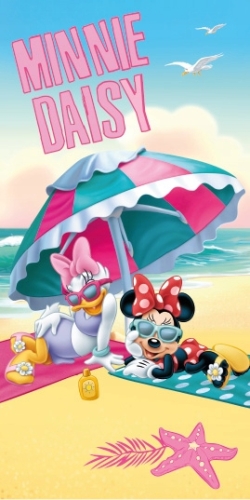 Ręcznik dziecięcy 70x140 Minnie Myszka Wakacyjna 100% Bawełna  