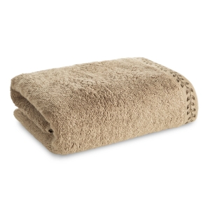 Ręcznik 50x90 Elora beżowy w listki Premium bawełna 500g  