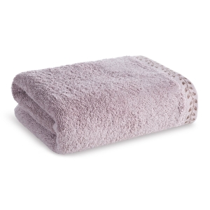Ręcznik 30x50 Elora pudrowy w listki Premium bawełna 500g 