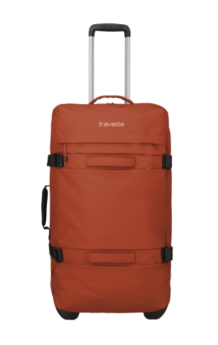 Torba Podróżna na kółkach Travelite Bolonia L 72cm Ceglasty Pomarańczowy