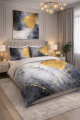 Pościel Satyna Bawełniana PRESTIGE 160x200 Geometryczna