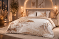 Pościel Satyna Bawełniana PRESTIGE 160x200 Trawy na jasnym tle 