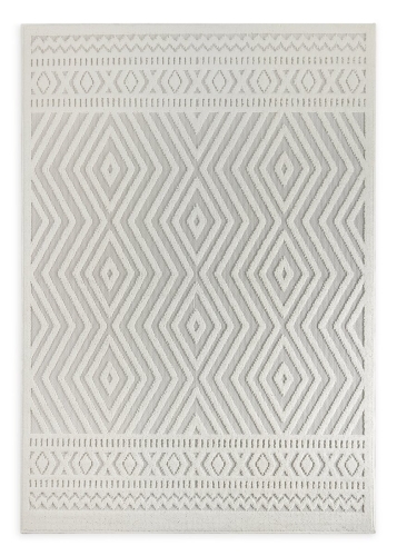 Dywan 50x80 Didar 4 Ornament kremowy jasnoszary