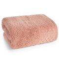 Ręcznik 50x90 Luiza koralowy / pudrowy Premium bawełna 500g   