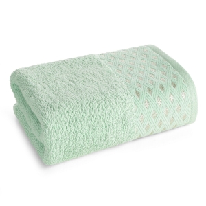 Ręcznik 50x90 Luiza miętowy Premium bawełna 500g   