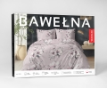 Pościel Bawełniana 220x200cm Kwiaty Różowa pudrowa   