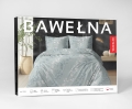 Pościel Bawełniana 220x200cm Kwiaty  na miętowym tle    