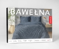 Pościel Bawełniana 220x200cm Geometryczna Niebieska   