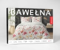 Pościel Bawełniana 220x200cm Kwiaty kolorowe na jasnym tle kwietna łąka  