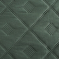 Narzuta dekoracyjna 170x210 Zielona welwetowa geometryczne pikowanie    