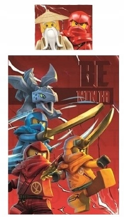 Pościel Bawełniana 140x200 LEGO NINJAGO Oryginalna