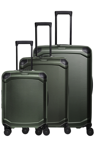 Komplet  walizek 3cz. Travelite L/M/S Millenium Ciemny Zielony Premium