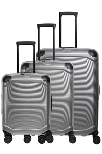 Komplet  walizek 3cz. Travelite L/M/S Millenium Srebrny Premium 