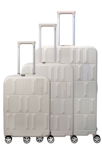 Komplet  walizek 3cz. Travelite L/M/S Panello Biały Premium 