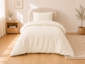Komplet Niemowlęcy 90x120 Pościel Muślinowa kremowa + Kołderka 90x120 BAWEŁNA Premium 