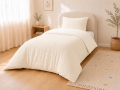 Komplet Niemowlęcy 90x120 Pościel Muślinowa kremowa + Kołderka 90x120 BAWEŁNA Premium 