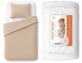 Komplet Niemowlęcy 90x120 Pościel Muślinowa beżowa + Kołderka 90x120 BAWEŁNA Premium 