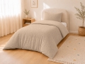 Komplet Niemowlęcy 90x120 Pościel Muślinowa beżowa + Kołderka 90x120 BAWEŁNA Premium 