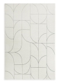 Dywan 140x190 Infinity1  geometryczny kremowy / stalowy nowoczesny   
