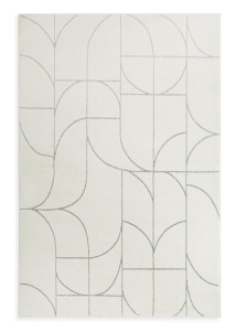 Dywan 200x290 Infinity1  geometryczny kremowy / stalowy nowoczesny   