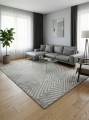 Dywan 160x230 Nova 1 Pasy Nowoczesny stalowy   