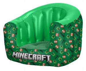 Fotel dmuchany Minecraft 64 x 70 x 85 cm dmuchana pufa