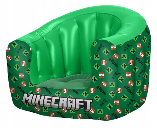 Fotel dmuchany Minecraft 64 x 70 x 85 cm dmuchana pufa