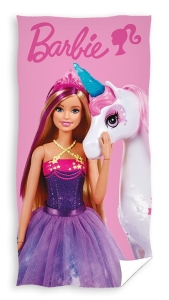 Ręcznik Plażowy Kąpielowy70x140 Barbie Księżniczka 