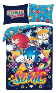 Pościel Młodzieżowa 140x200 Super Sonic gra Mikrofibra