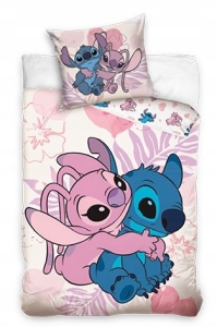 Pościel Młodzieżowa 140x200 Lilo i Stitch Bawełniana 