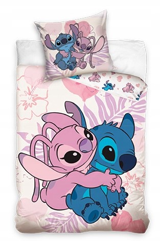 Pościel Młodzieżowa 140x200 Lilo i Stitch Bawełniana 