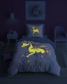 Pościel Świecąca w ciemności 140x200 Jednorożec Unicorn 