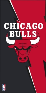 Ręcznik Plażowy Kąpielowy 70x140 NBA Chicago Bulls  Klubowy Bawełna 
