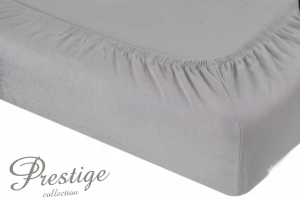 Prześcieradło Jersey z gumką 140x200 Szary Prestige Collection 160 g/m2 