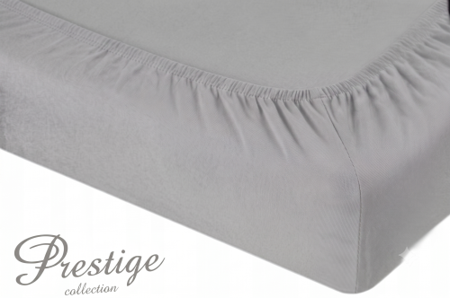Prześcieradło Jersey z gumką 140x200 Szary Prestige Collection 160 g/m2 