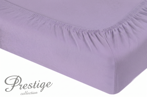 Prześcieradło Jersey z gumką 90x200 Jasny Fiolet Prestige Collection 160 g/m2 