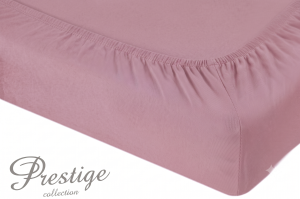 Prześcieradło Jersey z gumką 160x200 Pudrowy Róż Prestige Collection 160 g/m2