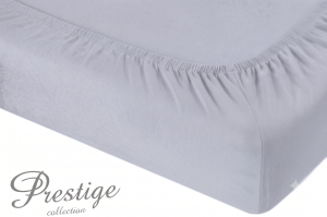 Prześcieradło Jersey z gumką 60x120 Jasny Szary Prestige Collection 160 g/m2 