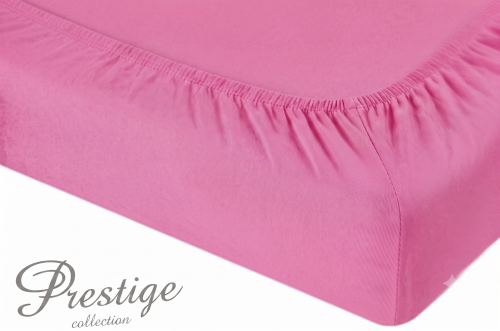 Prześcieradło Jersey z gumką 140x200 Ciemny Róż Prestige Collection 160 g/m2 