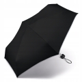 Parasol Happy Rain Ultra Mini krótki Manulanie otwierany kieszonkowy Czarny do torebki 