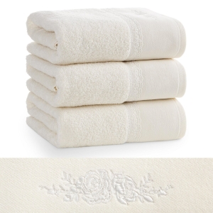 Ręcznik 50x90 Sisi Kremowy Premium bawełna 500g  
